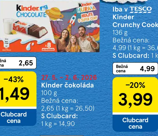 Kinder čokoláda