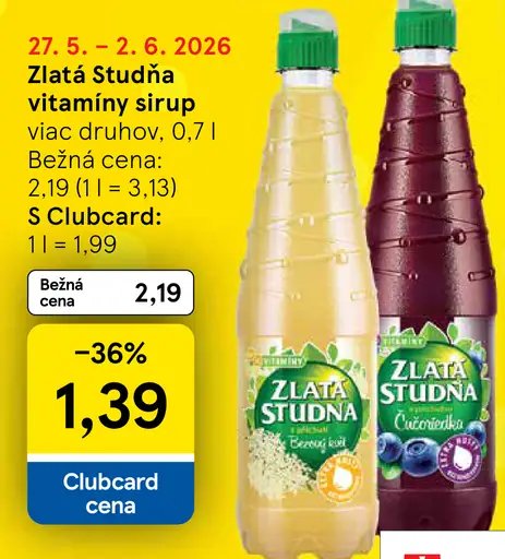 Zlatá Studňa vitamínový sirup