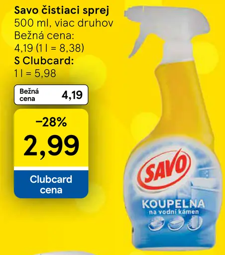 Savo čistiaci prostriedok