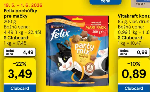 Felix Pochúťka pre mačky Party mix