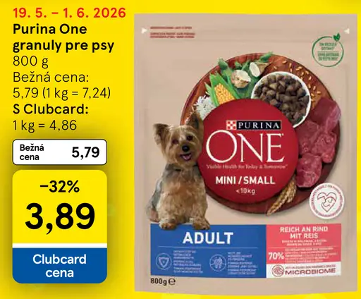 Purina One granuly pre psy Adult