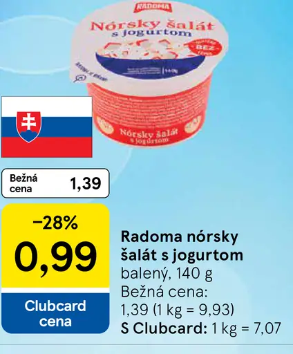 Radoma Nórsky šalát s jogurtom
