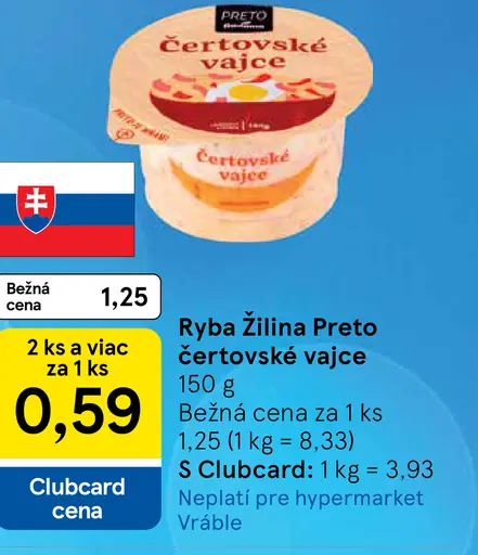 Ryba Žilina Preto čertovské vajce