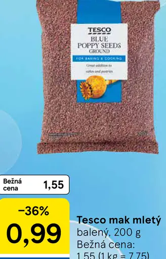 Tesco mak mletý