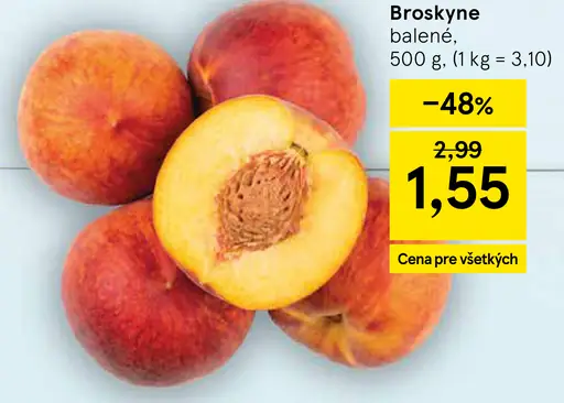 Broskyne balené