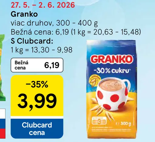 Granko -30 % cukru