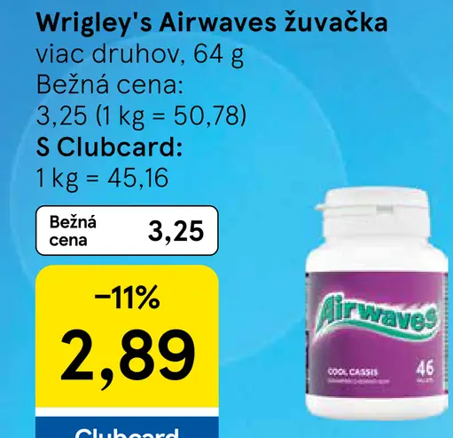 Wrigley's Airwaves žuvačky