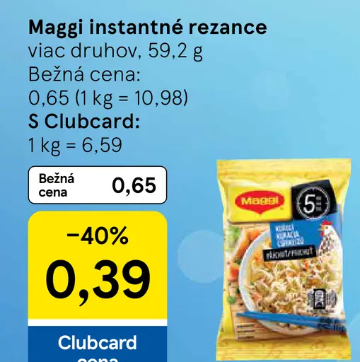 Maggi Instantné rezance