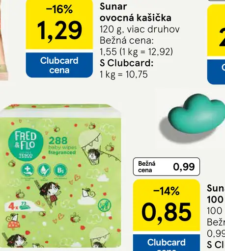 Sunar ovocná kašička
