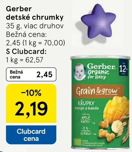 Gerber detské chrumky