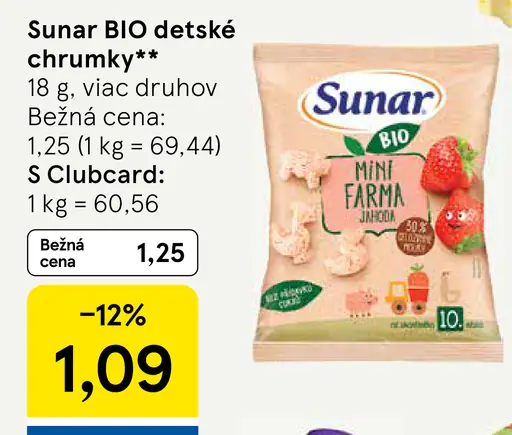Sunar BIO detské chrumky