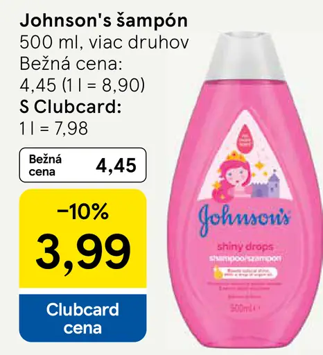 Johnson's šampón pre deti viac druhov