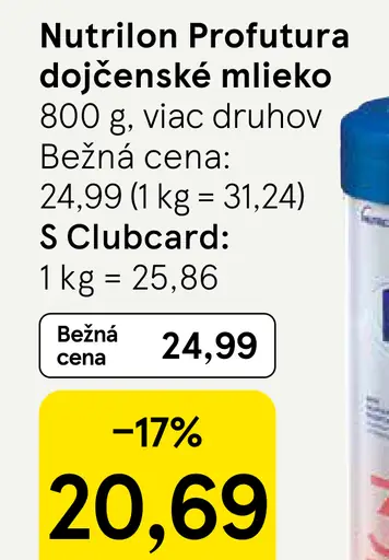 Nutrilon Profutura dojčenské mlieko