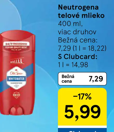Neutrogena telové mlieko