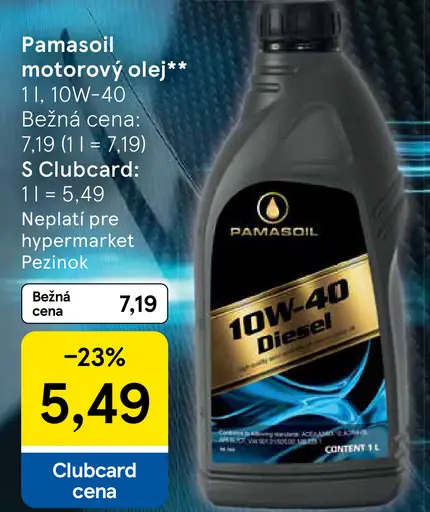 Pamasoil motorový olej 10W-40