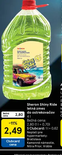 Sheron Shiny Ride letná zmes do ostrekovačov