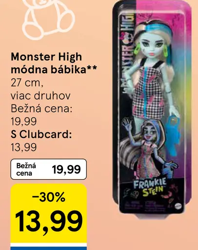 Monster High módna bábika Frankie Stein