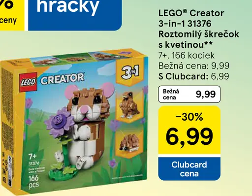 LEGO Creator 31136 Roztomilý škrečok s kvetinou stavebnica