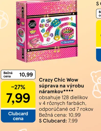 Crazy Chic Wow súprava na výrobu náramkov