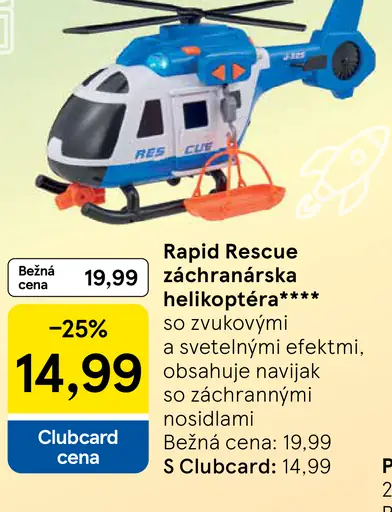 Rapid Rescue záchranárska helikoptéra hračka