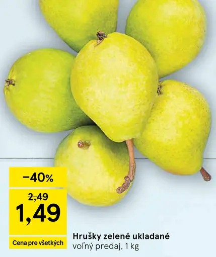Hrušky zelené