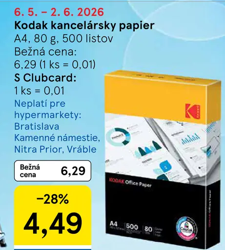 Kodak kancelársky papier A4 80 g