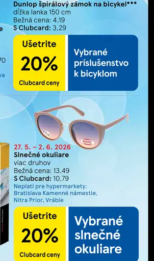 Vybrané slnečné okuliare