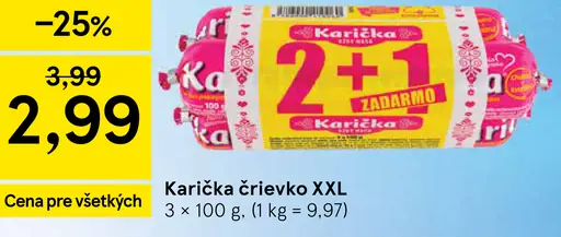 Karička črievko XXL
