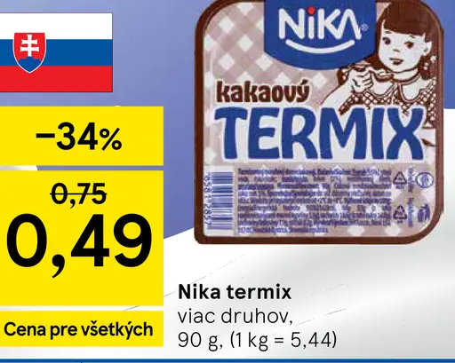 Nika termix kakaový viac druhov