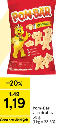 Pom-Bär Original zemiakové snacky