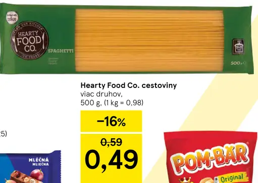 Hearty Food Co. cestoviny