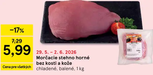 Morčacie stehno horné bez kosti a kože