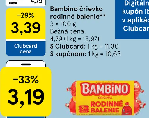 Bambino črievko rodinné balenie