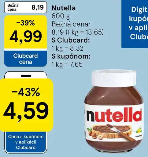 Nutella Mrazený krém lieskoorieškový