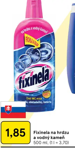 Fixinela Na hrdzu a vodný kameň