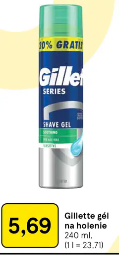 Gillette Gél na holenie