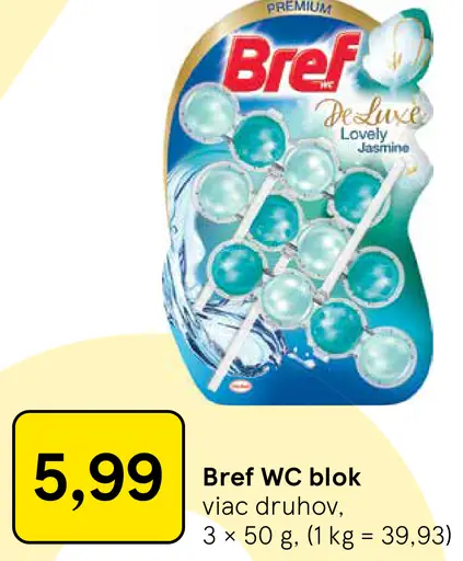 Bref WC blok viac druhov