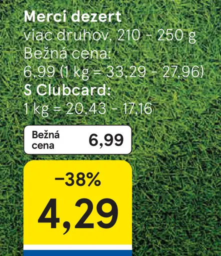 Merci dezert čokoládový výber rôzne druhy