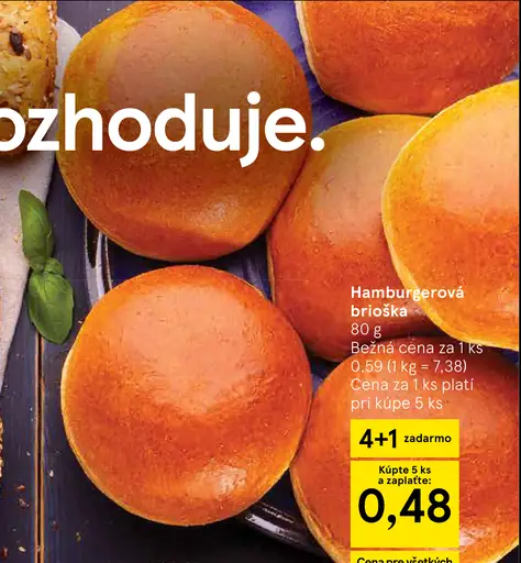 Hamburgerová brioška