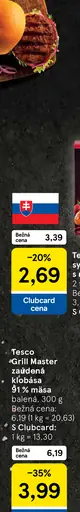 Tesco Grill Master marinované krkovička plátky