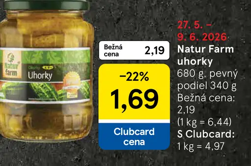 Natur Farm uhorky nakladané