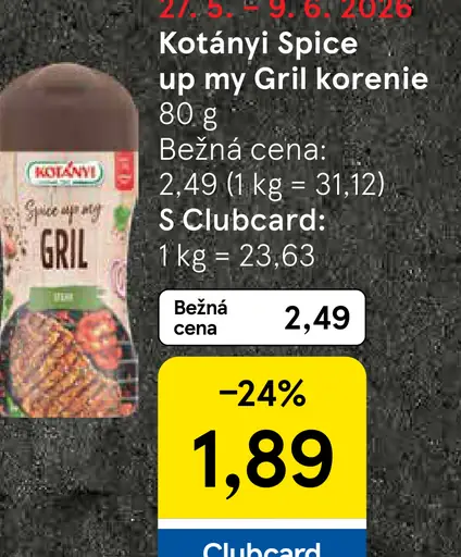 Kotányi Spice up my Gril korenie