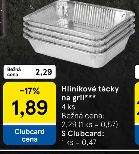 Hliníkové tácky na grilovanie