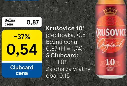 Krušovice 10° plechovka
