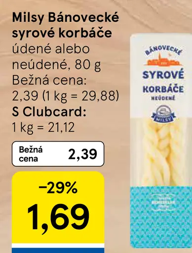 Milsy Bánovecké syrové korbáče údené