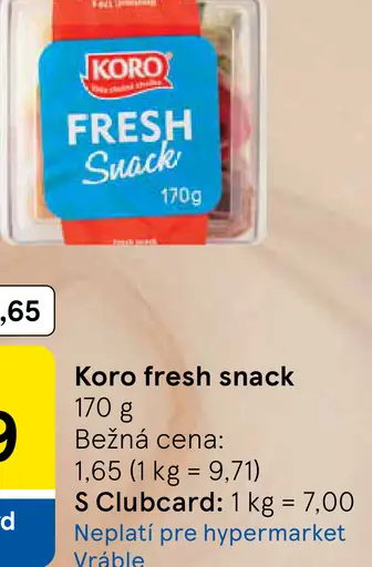 Koro fresh snack
