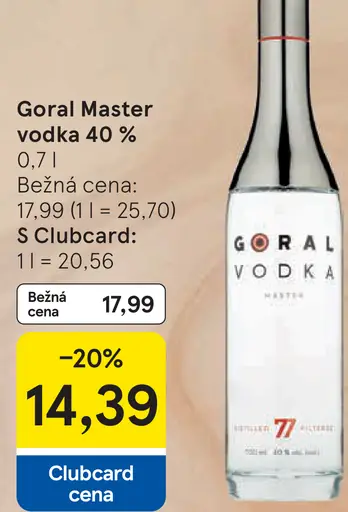 Goral Master vodka 40%