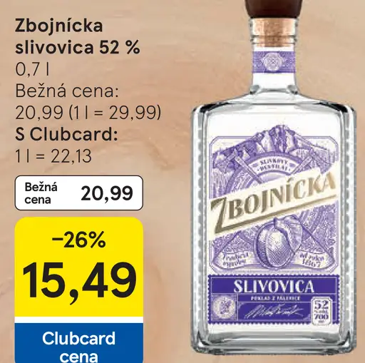 Zbojnícka Slivovica 52%