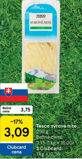 Tesco syrové nite