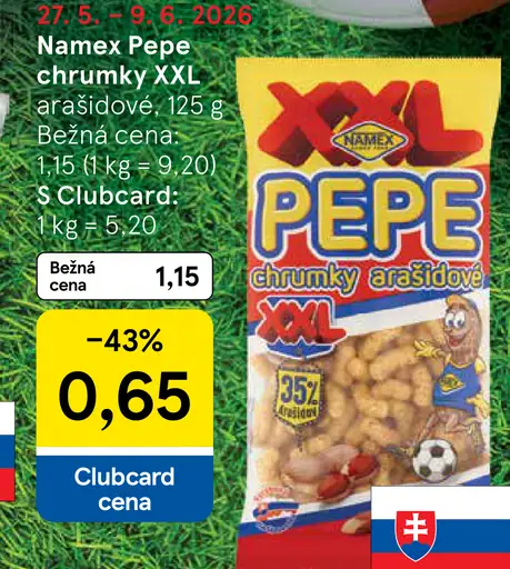 Namex Pepe chrumky arašidové
